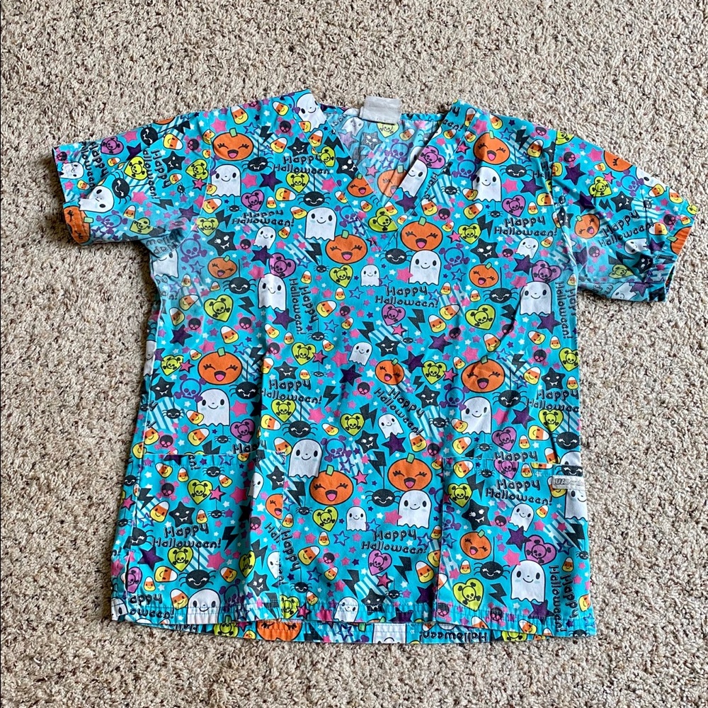 UA Halloween Scrub Top